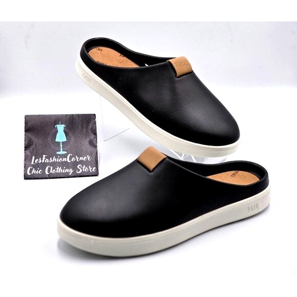 NWOB TRUE Linkswear Men Black FS-Slide-Men's Slides-Water Resistant Sz 10 2231 - Picture 6 of 16